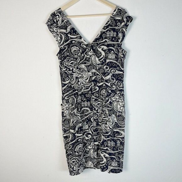 Anthro Moulinette Soeurs Swirling Villages dress - Picture 7 of 8